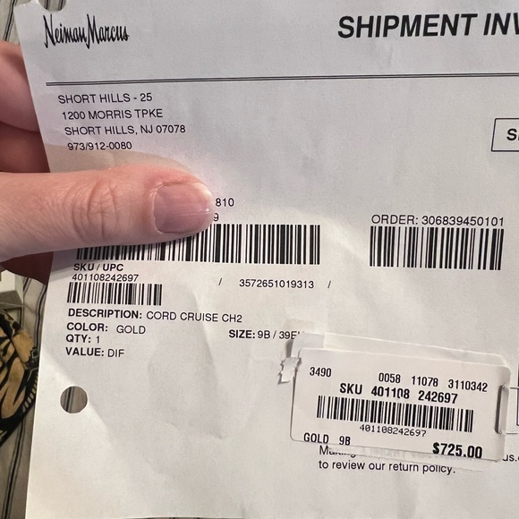 CHANEL cruise gold black espadrilles like new size 9 - Picture 4 of 6